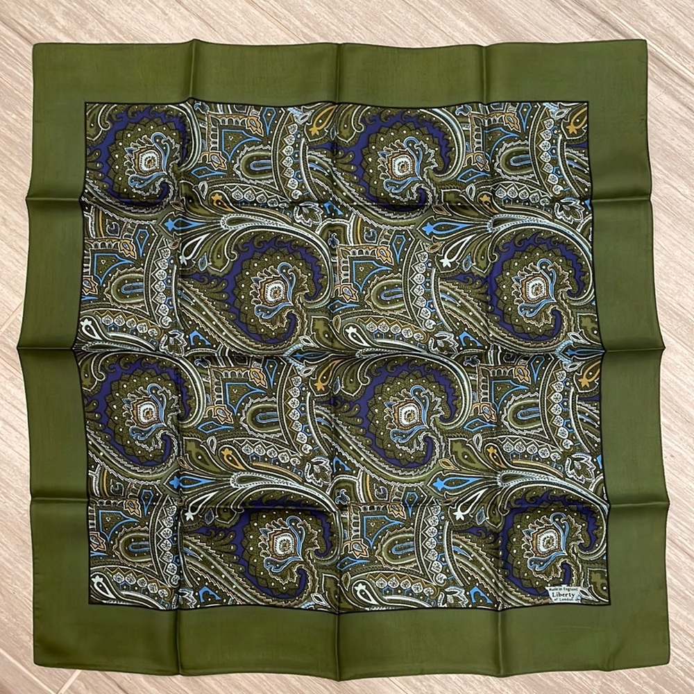 Liberty of London olive green scarf